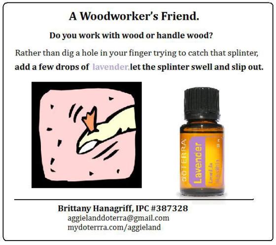 Tip Tuesday - How to use an essential oil to get rid of a splinter